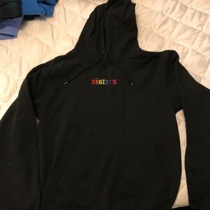 Sisters Apparel rainbow hoodie